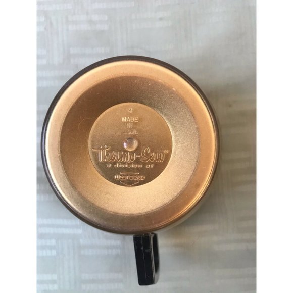 Mid Century Modern West Bend Thermo Serv Cup/ Mug & Carafe Set (gold/black) - Picture 4 of 10